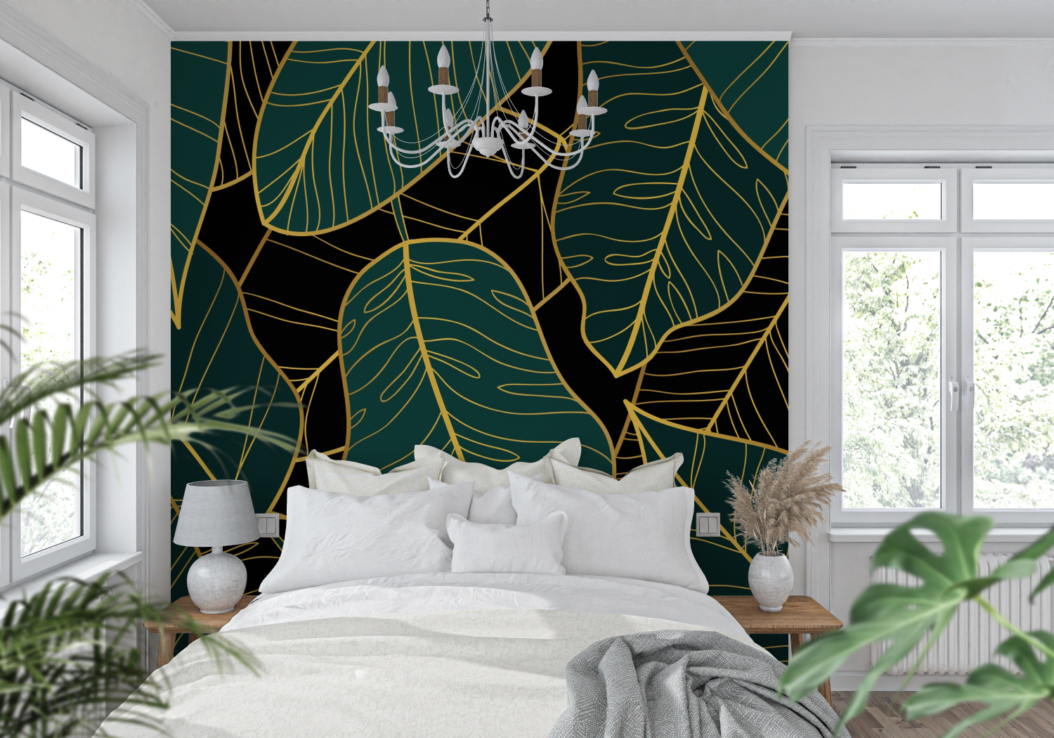 Bottle Green Wallpaper | Murals Wallpaper