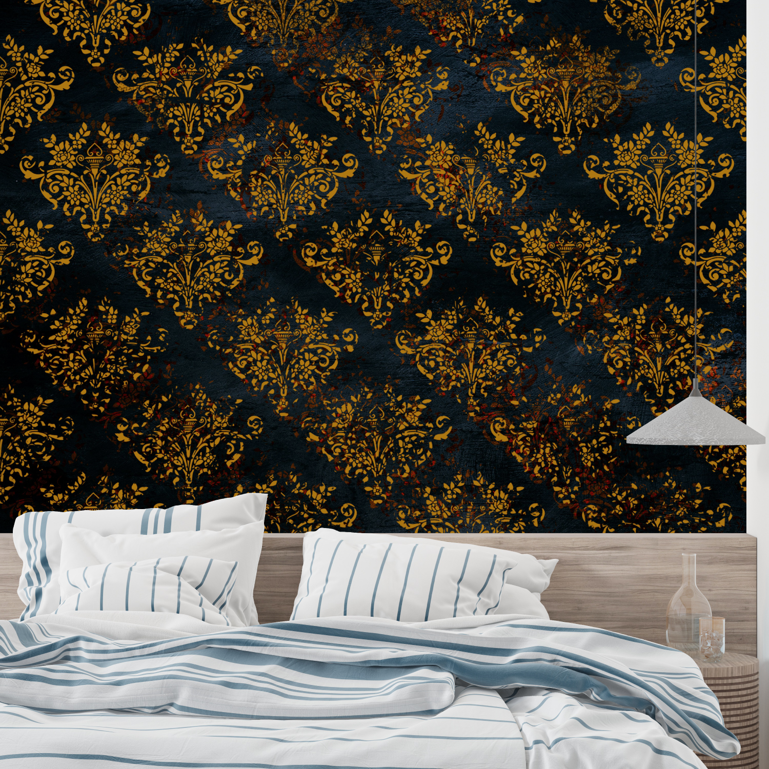 Baroque Black and Gold Wallpaper.jpeg | Murals Wallpaper
