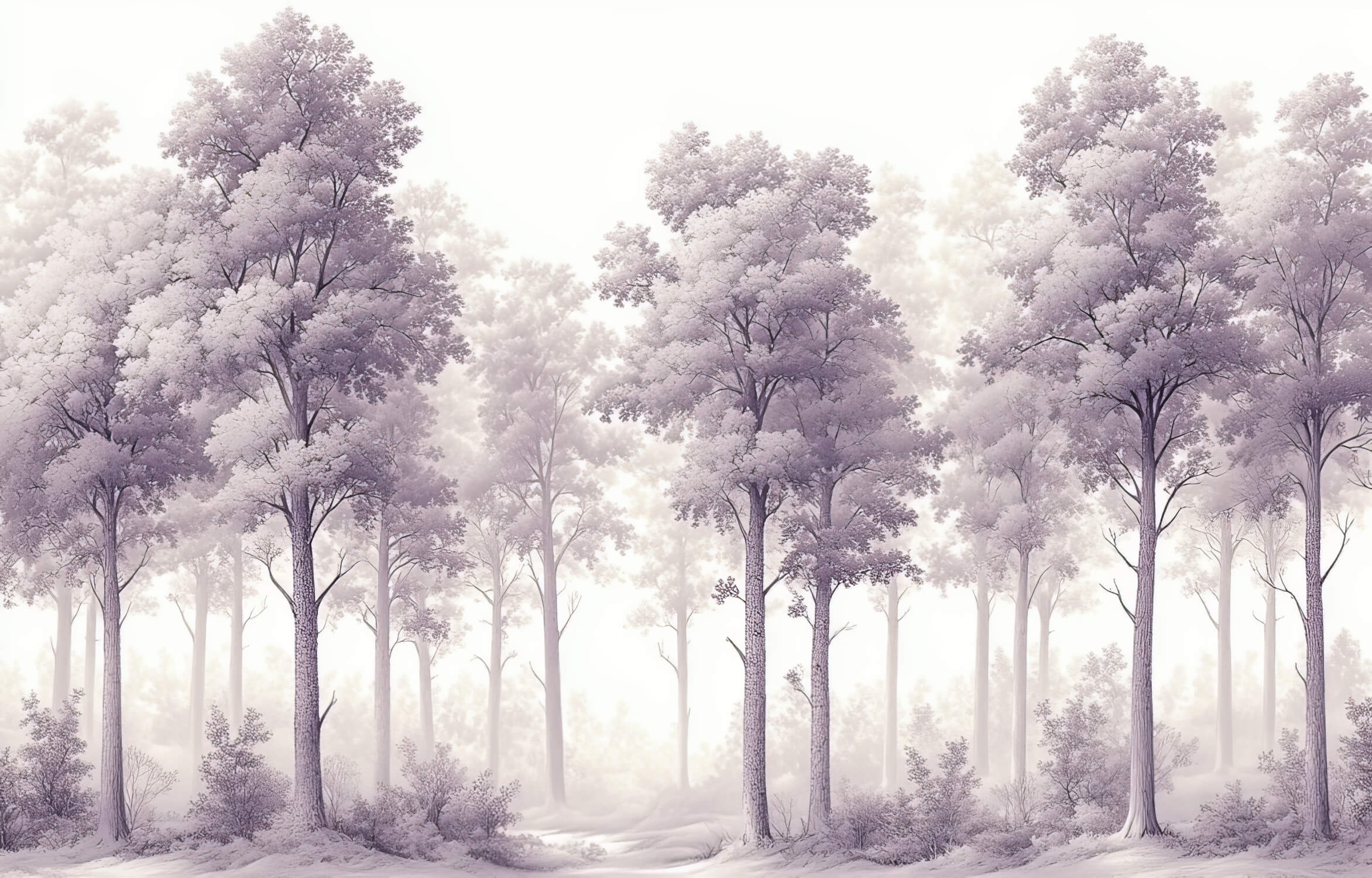 Purple Tree Wallpaper | Murals Wallpaper