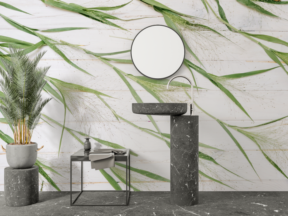 Bamboo Bathroom Wallpaper | Murals Wallpaper