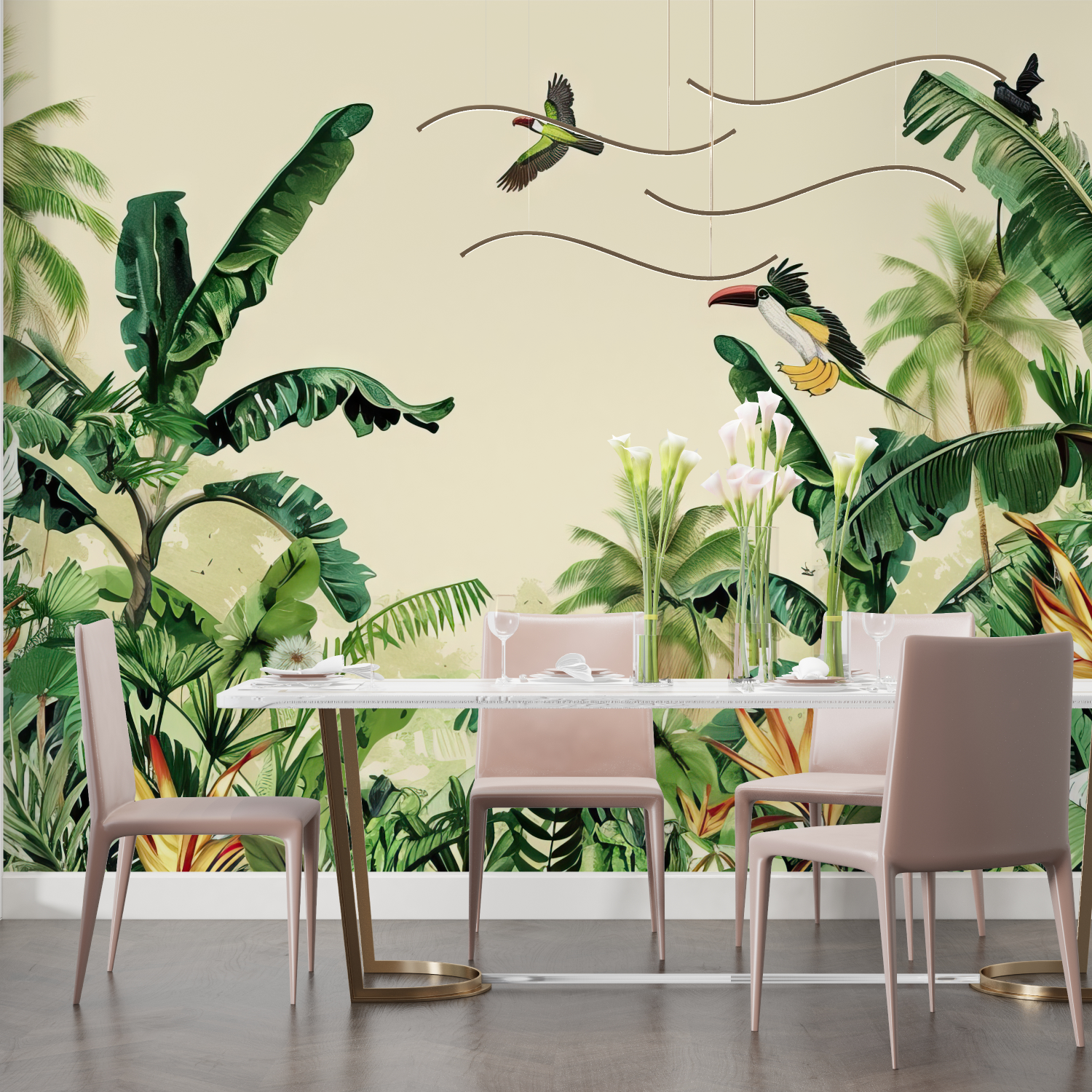 Watercolor Jungle Wallpaper | Murals Wallpaper