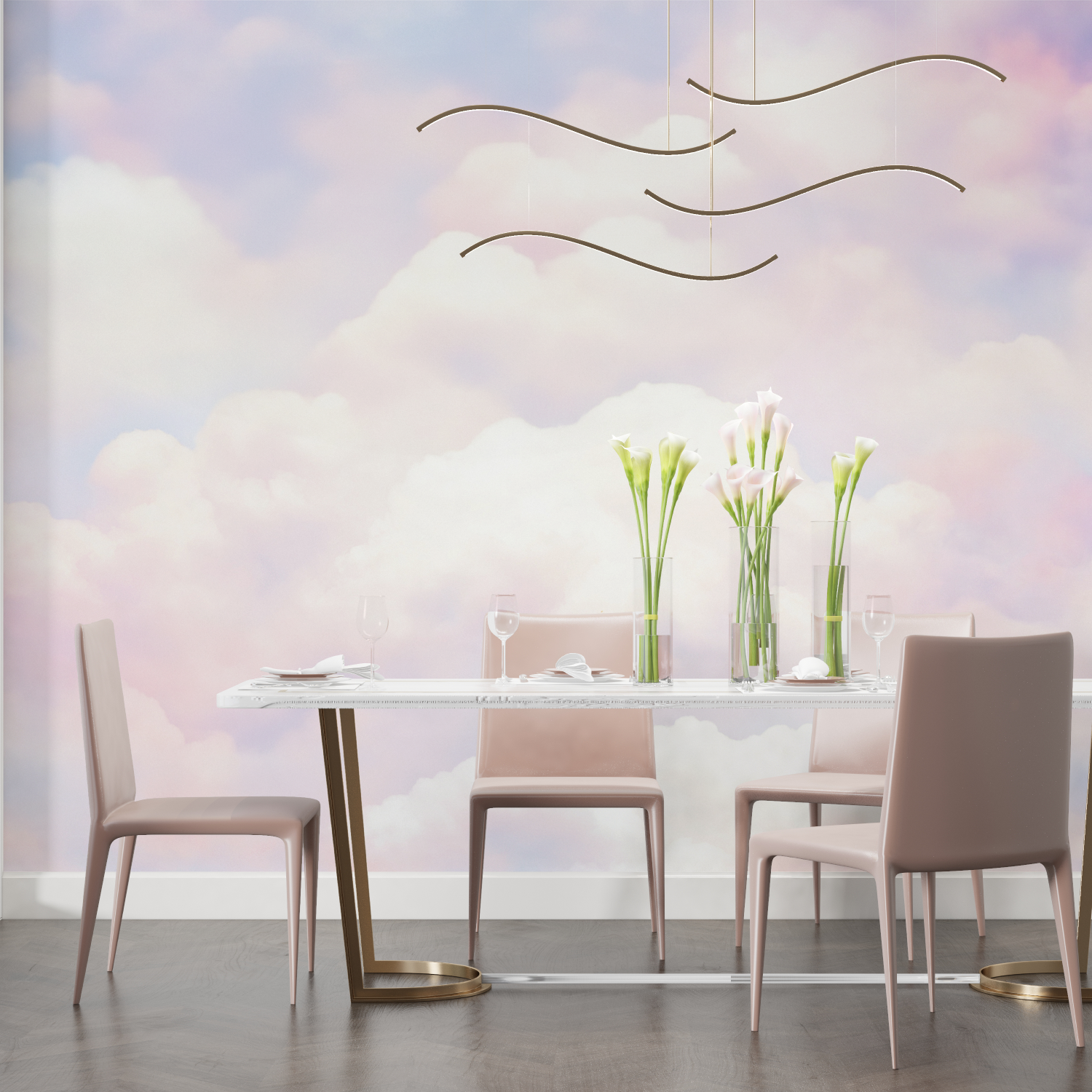 Soft Cloud Watercolor Wallpaper | Murals Wallpaper