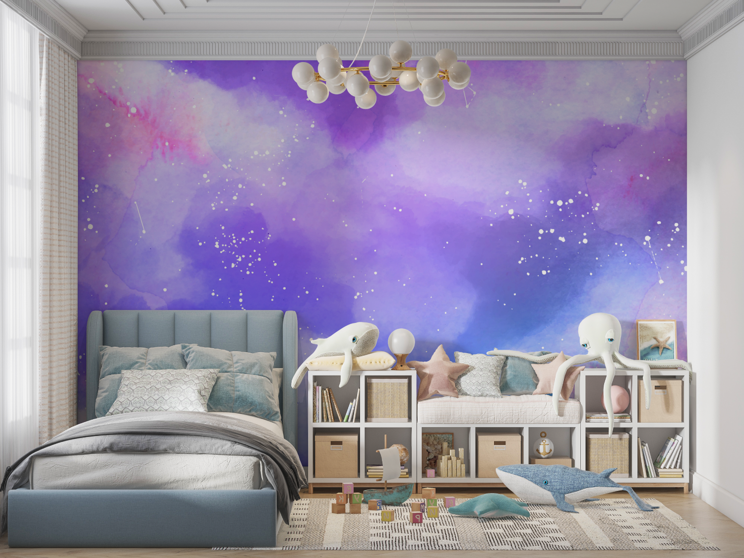 Teen Girl Starry Space Wallpaper | Murals Wallpaper