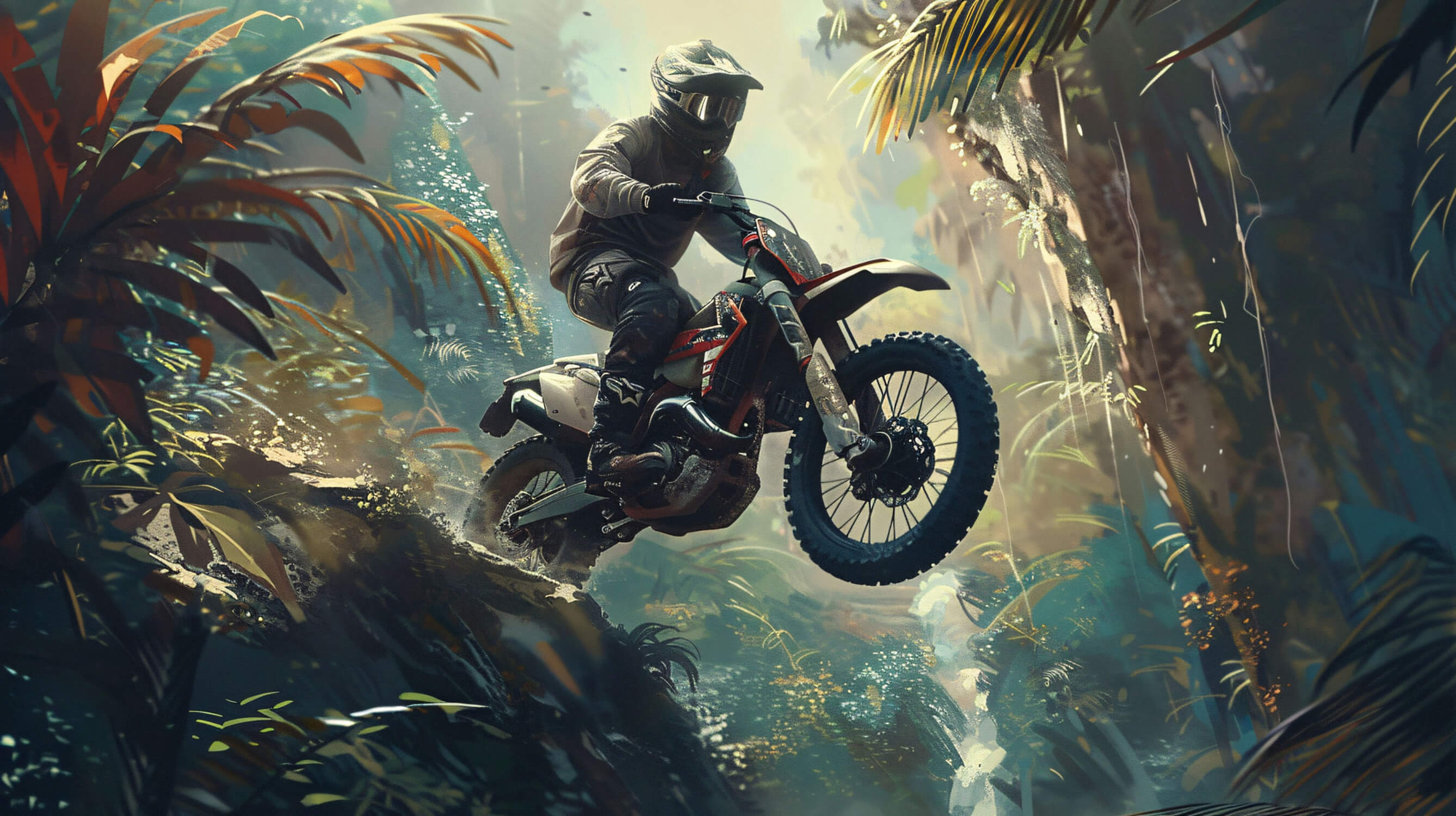 Fototapete Garcons Motocross