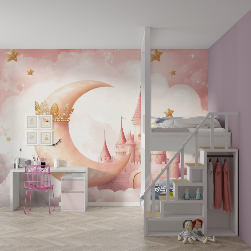Crowned Moon Princess Wallpaper | Murals Wallpaper