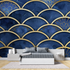 Art Deco Blue and Gold Wallpaper Replica | Murals Wallpaper