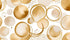 Gold Round Wallpaper | Murals Wallpaper