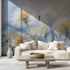 Watercolor dandelions mural wallpaper canape tendance