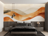 Abstract Terracotta Panoramic Wallpaper | Murals Wallpaper