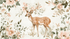 Deer and Flower Pattern Wallpaper | Murals Wallpaper