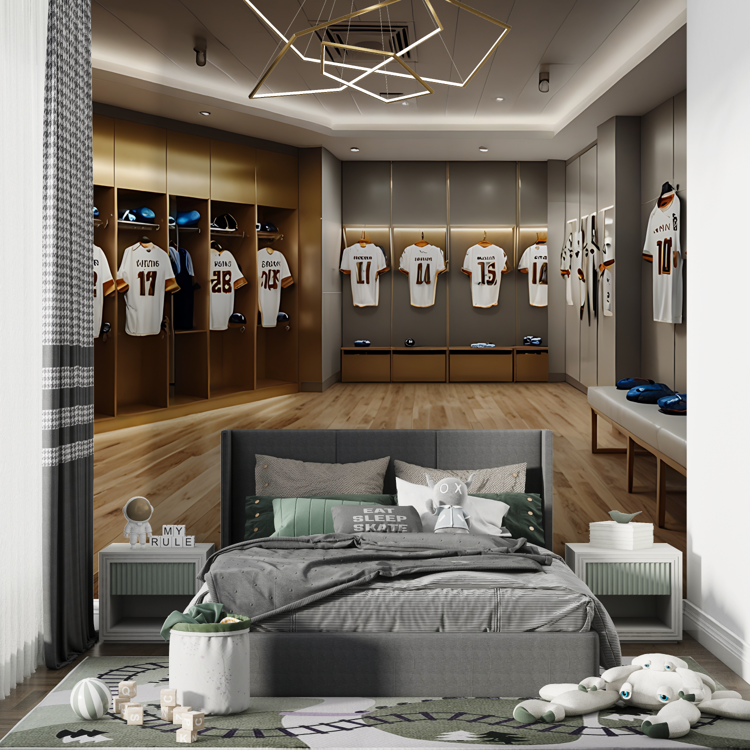 Locker Room Wallpaper | Murals Wallpaper