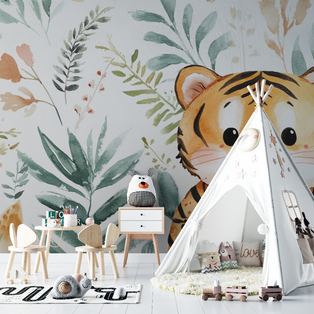 Scandinavian Tiger Wallpaper | Murals Wallpaper