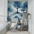 Blue and Gray Wallpaper | Murals Wallpaper