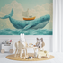 Sky Blue Whale Mural Wallpaper | Murals Wallpaper