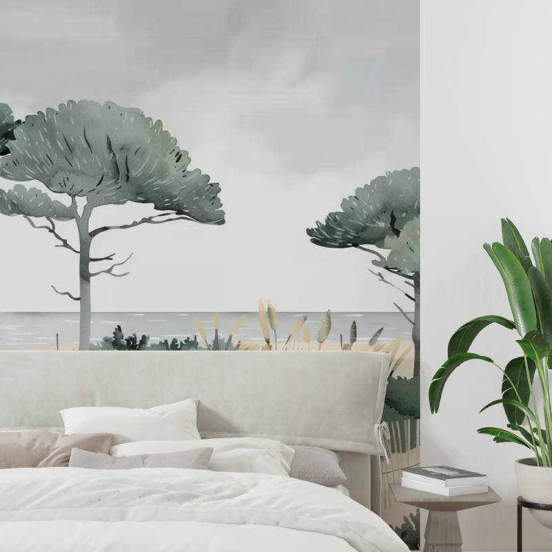 Tapetengemälde mit Panorama-Paysage-Schlafzimmer-Tapisserie-Tendenz