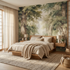 Vintage Pastel Forest Landscape Mural Wallpaper