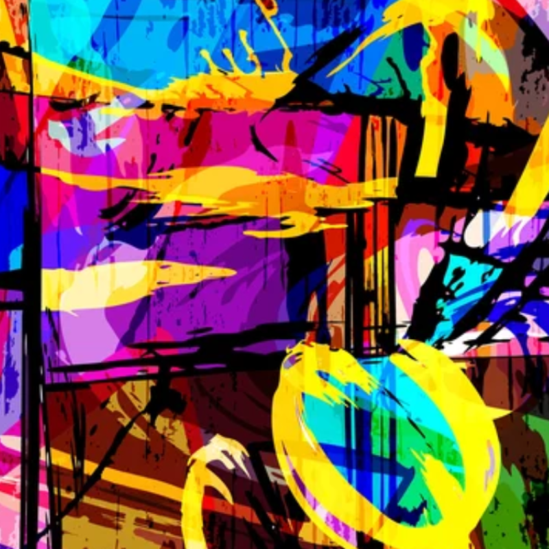 Yellow Is Beautiful Graffiti Wallpaper | Murals Wallpaper