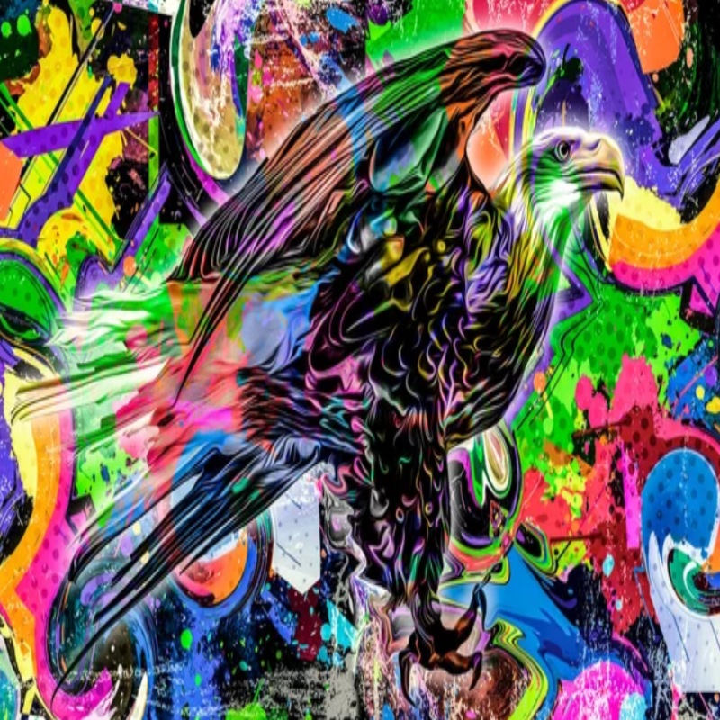 Eagle Colé Graffiti Wallpaper | Murals Wallpaper