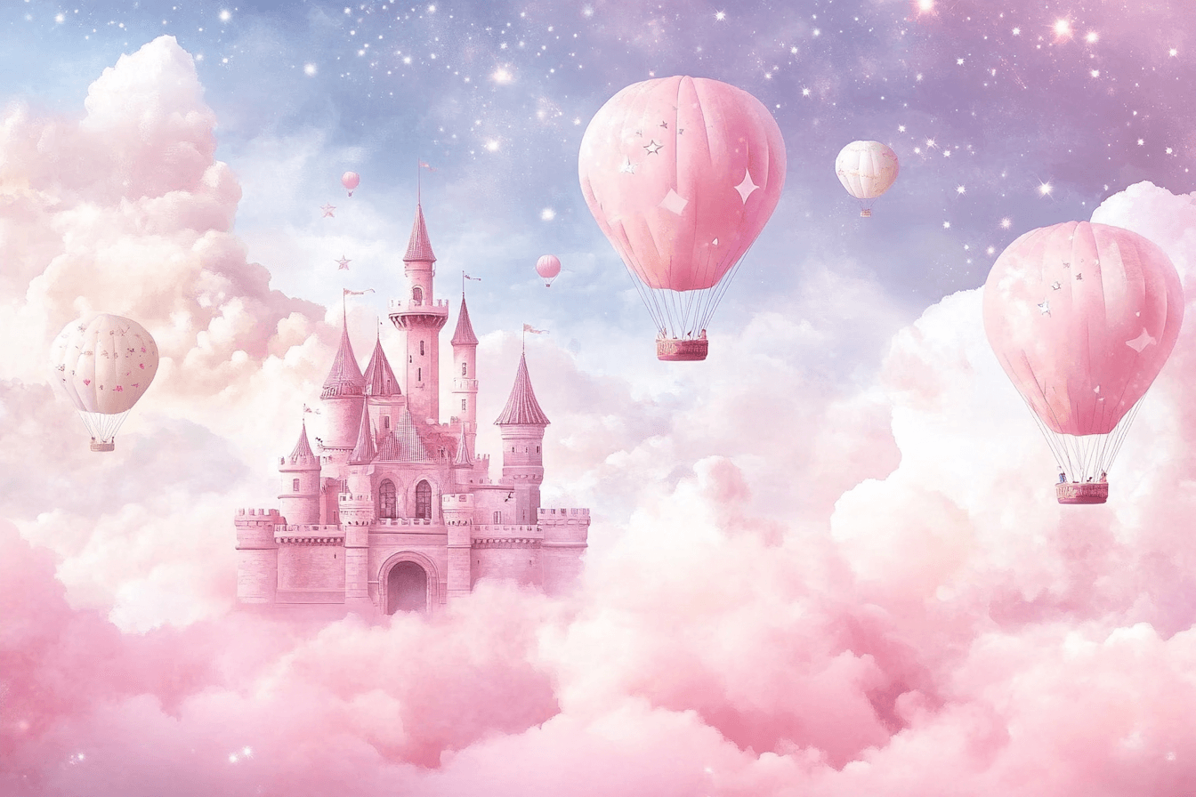 Rose Castle Wallpaper for Girls' Room | Murals Wallpaper