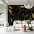 Black and Gold Non-Woven Wallpaper | Murals Wallpaper