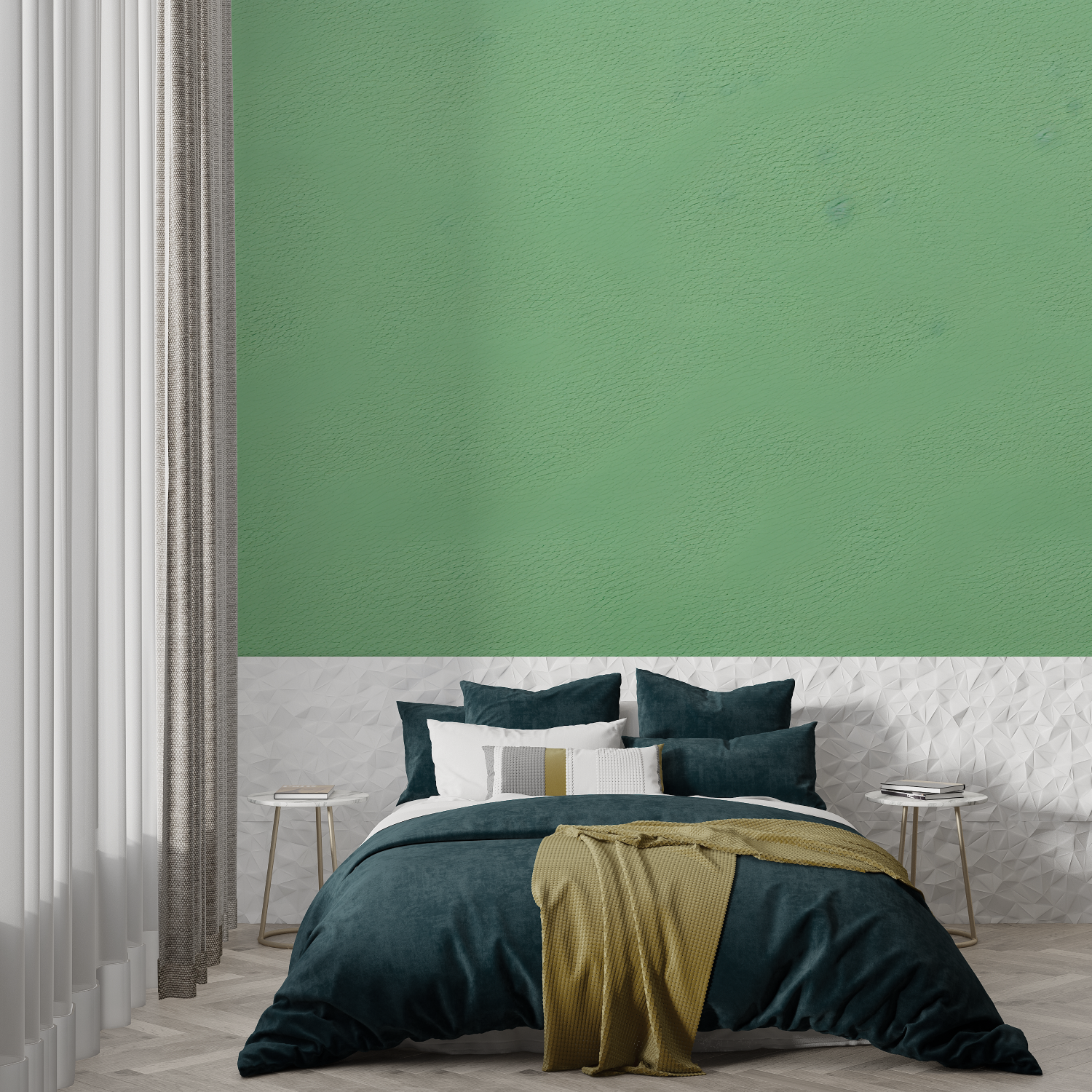 Non-Woven Green Wallpaper | Murals Wallpaper
