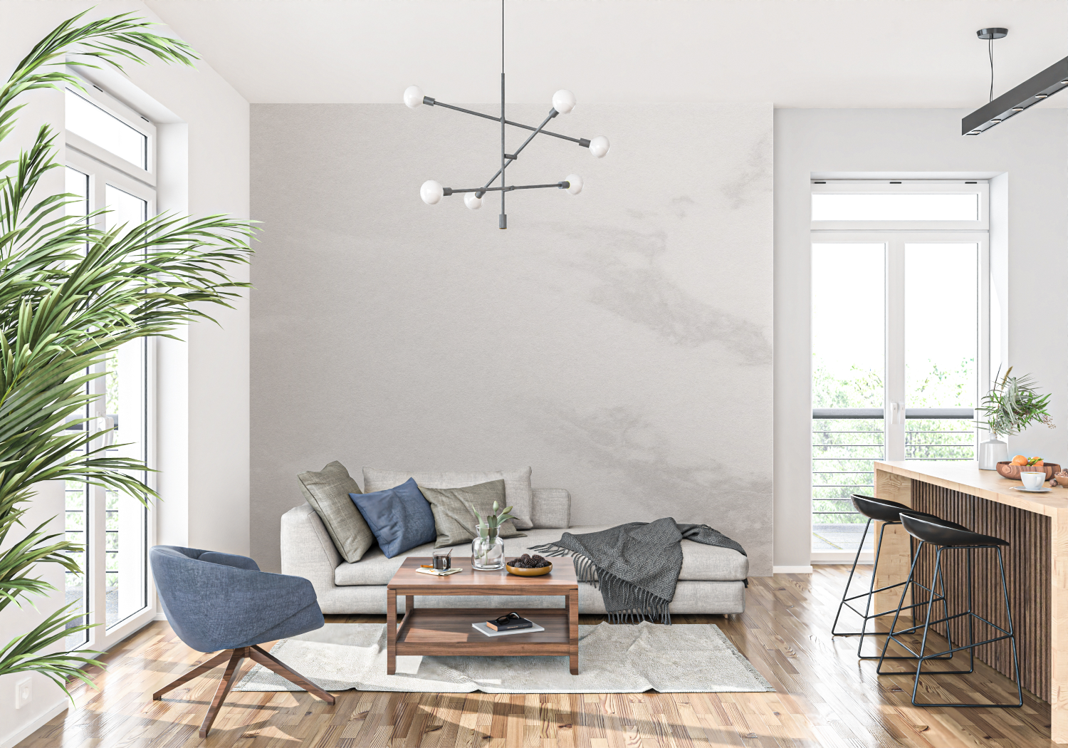 Gray and Beige Wallpaper | Murals Wallpaper