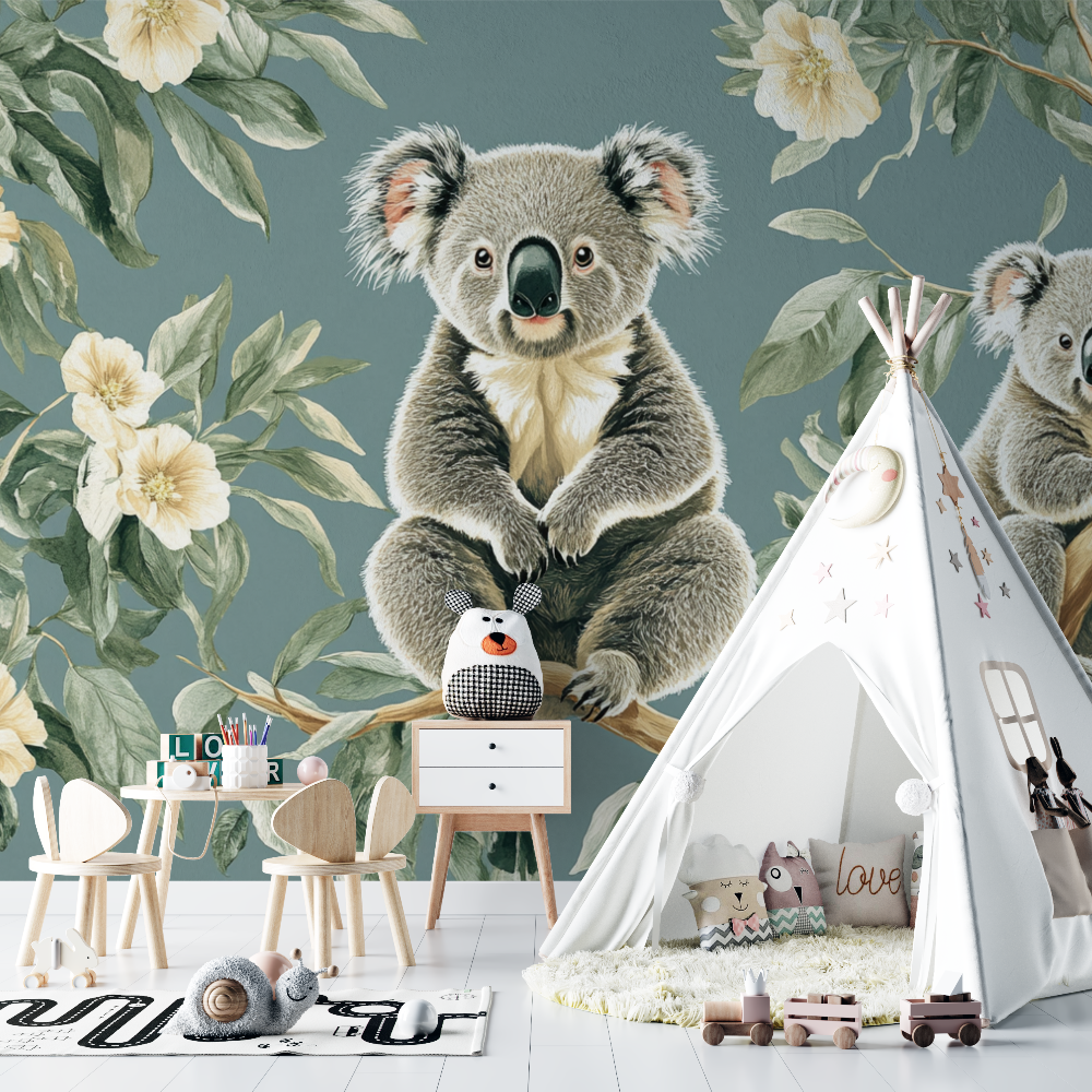 Koala Wallpaper in a Magical Forest | Murals Wallpaper