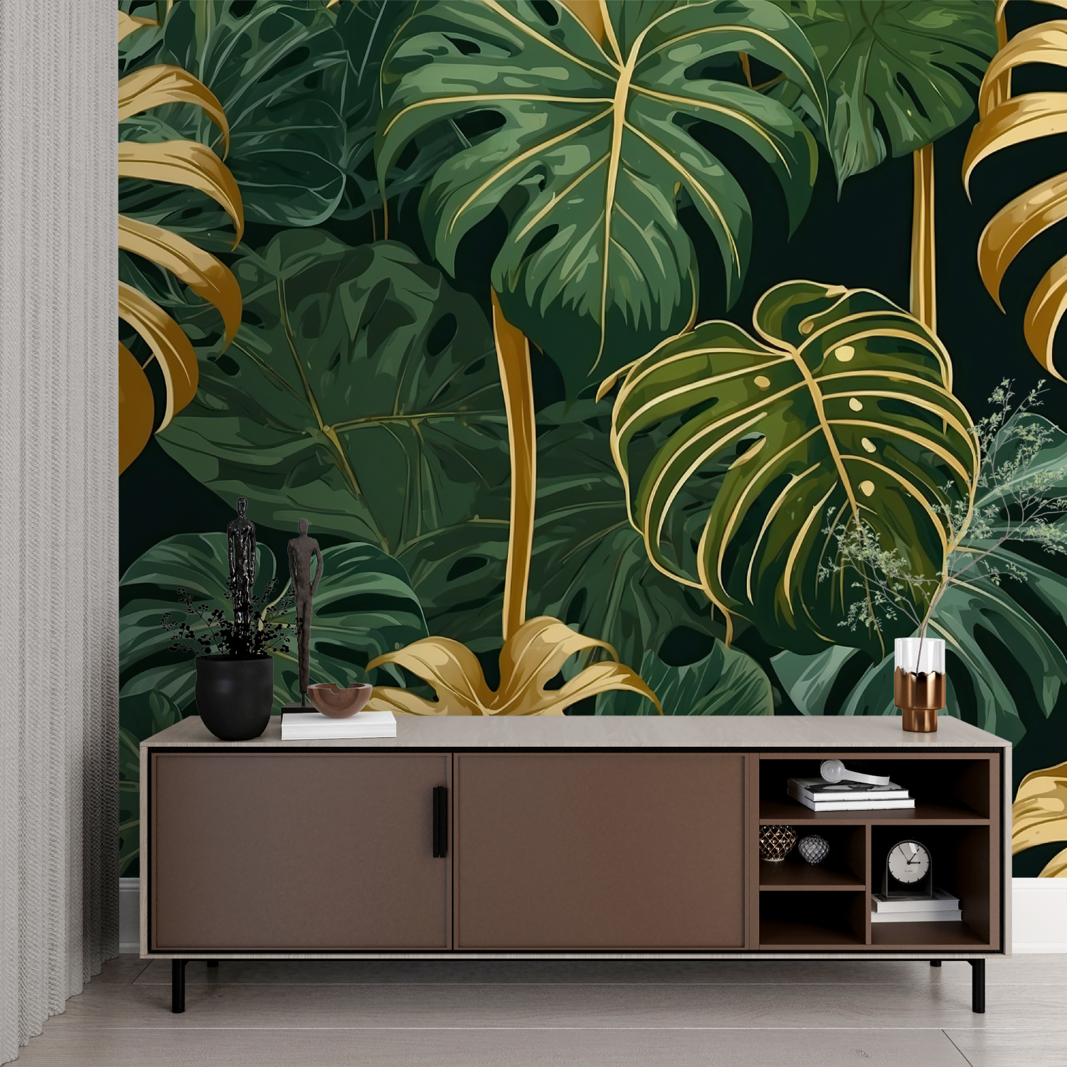 Gold Jungle Wallpaper | Murals Wallpaper