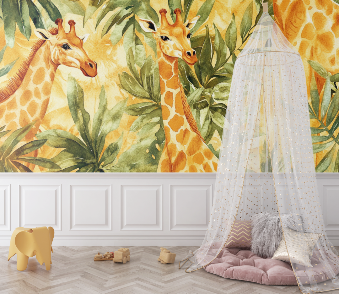 Safari Animal Wallpaper Giraffe & Co. | Murals Wallpaper