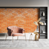 Orange Brick Wallpaper | Murals Wallpaper