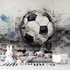 3D Football Graffiti Wallpaper | Murals Wallpaper