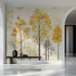 Yellow Tree Wallpaper | Murals Wallpaper