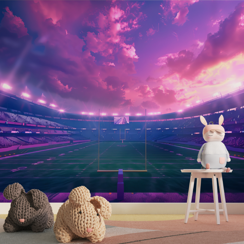 Girl's Soccer Stadium Wallpaper | Murals Wallpaper