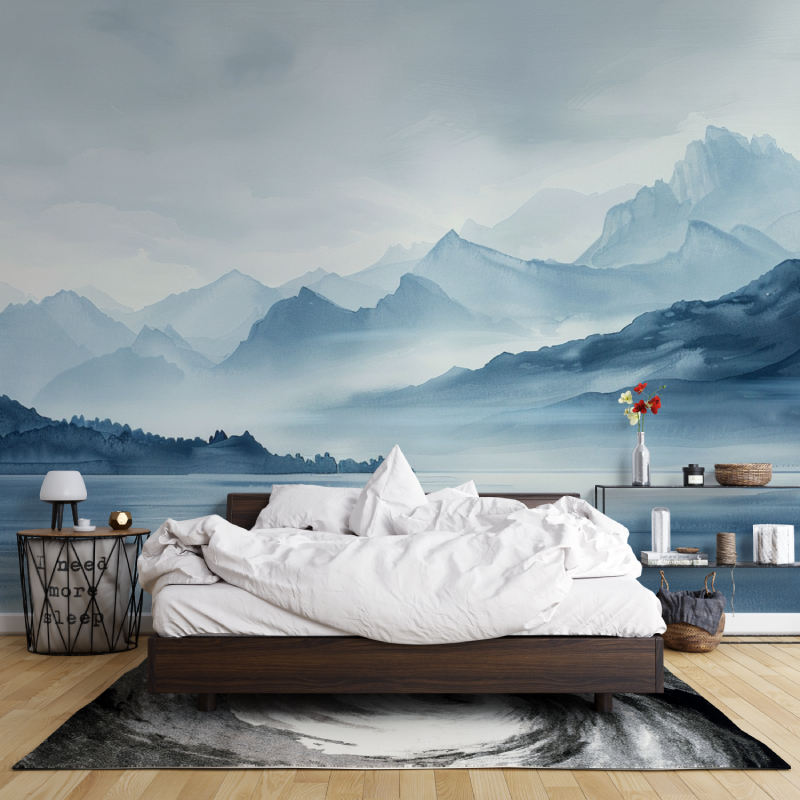 Artistic Wallpaper Annecy Lake Mountain | Murals Wallpaper