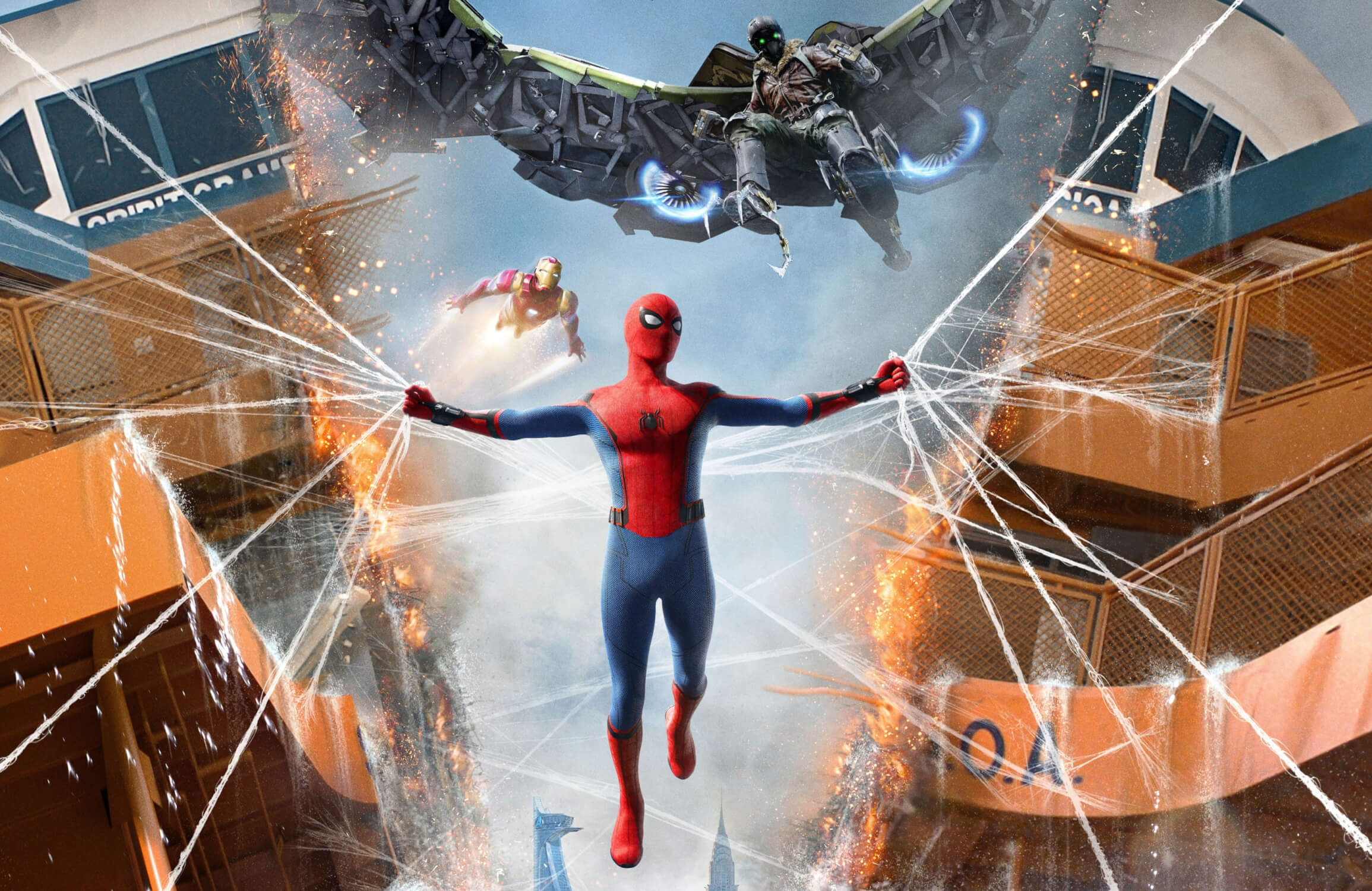 Spider-Man Vulture Iron Man Wallpaper | Murals Wallpaper