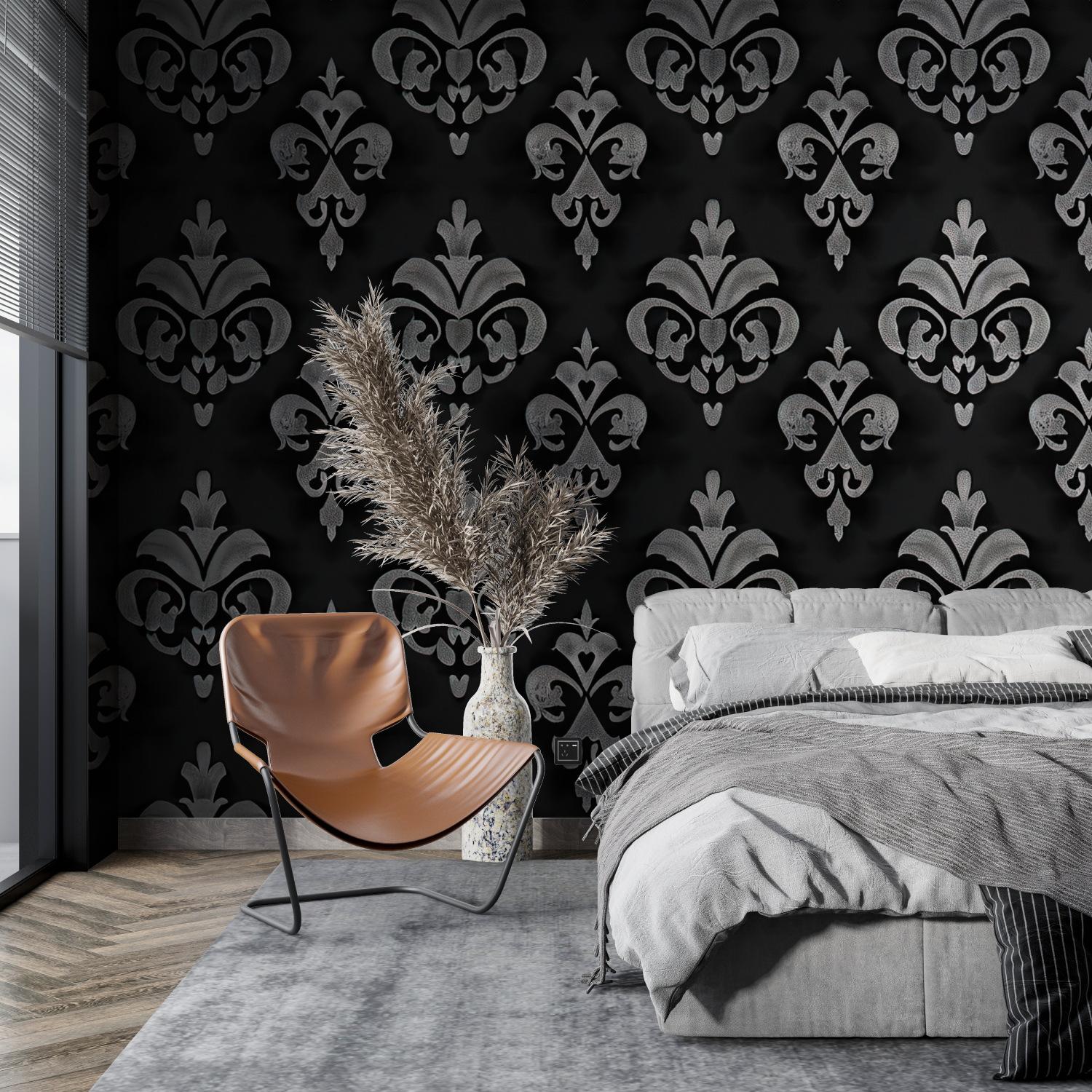 Black and Silver Wallpaper | Murals Wallpaper