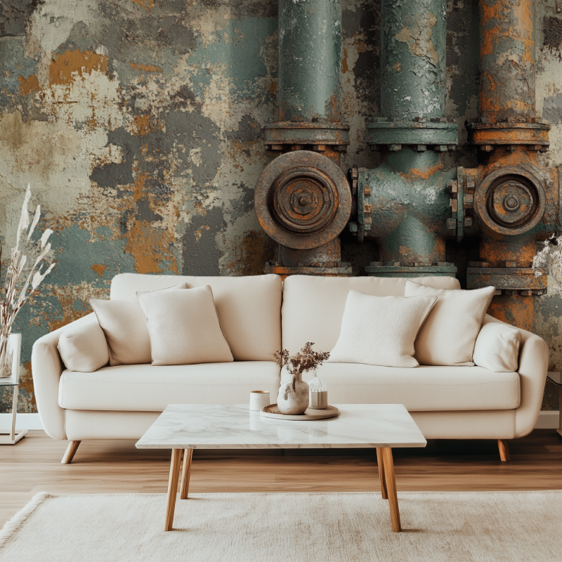 Vintage Pipe Wallpaper | Murals Wallpaper
