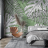 Green and White Jungle Wallpaper | Murals Wallpaper