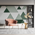 Geometric Pattern Green Wallpaper | Murals Wallpaper