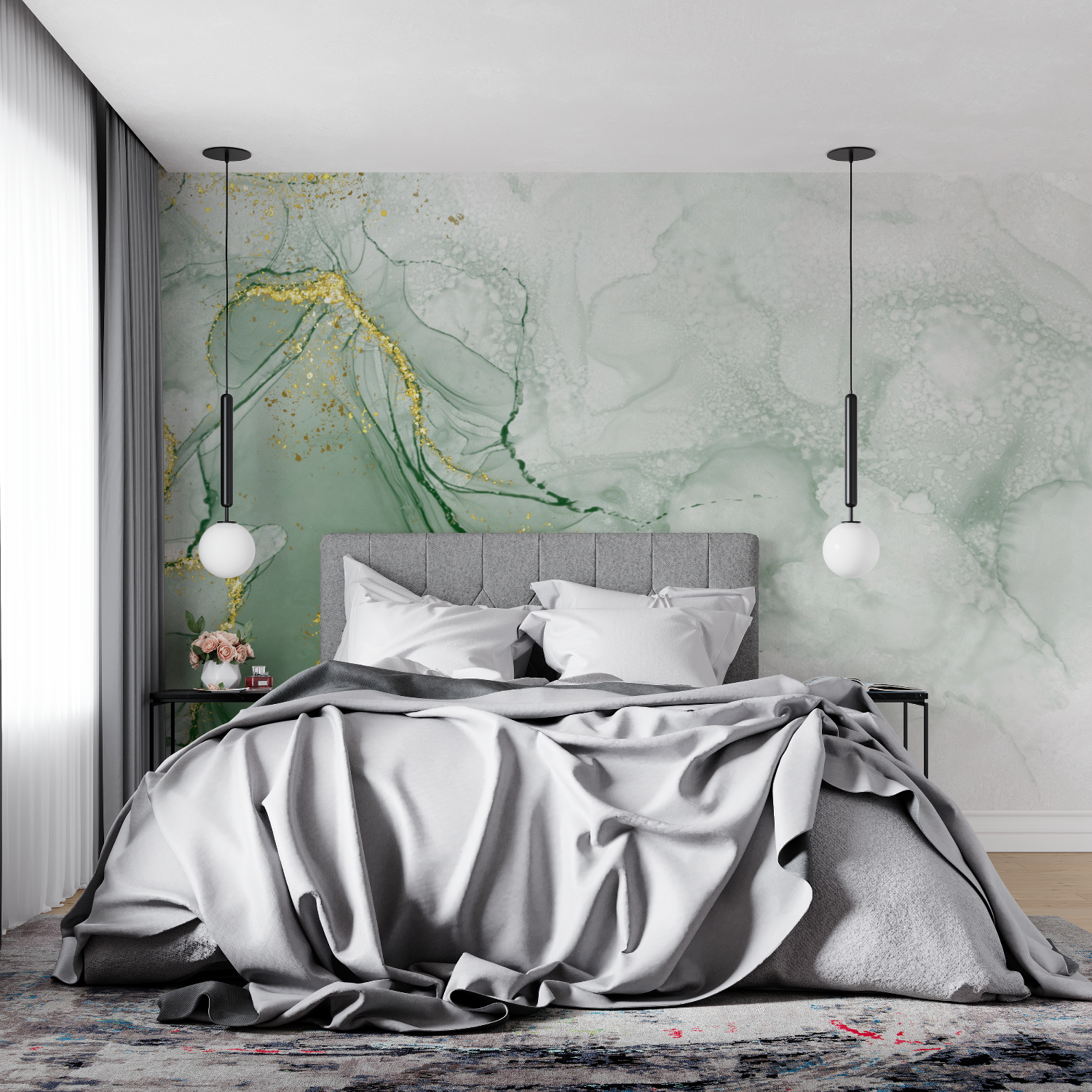 Green Marble Wallpaper | Murals Wallpaper