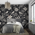 Gray and Black Wallpaper | Murals Wallpaper