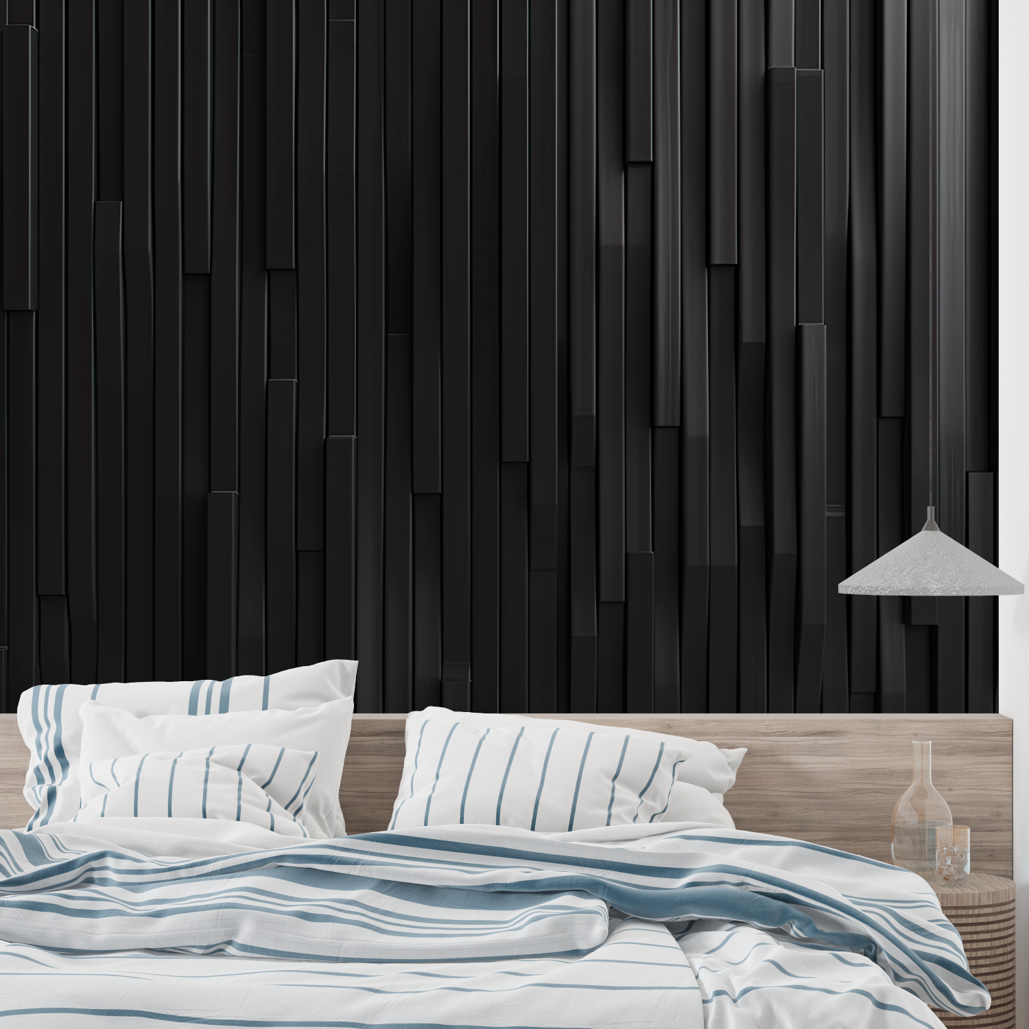 Papier Peint Noir Moderne – nach Maß