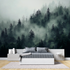 Mist forest mural wallpaper tete de lit