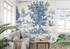Blue Toile de Jouy Wallpaper Art | Murals Wallpaper