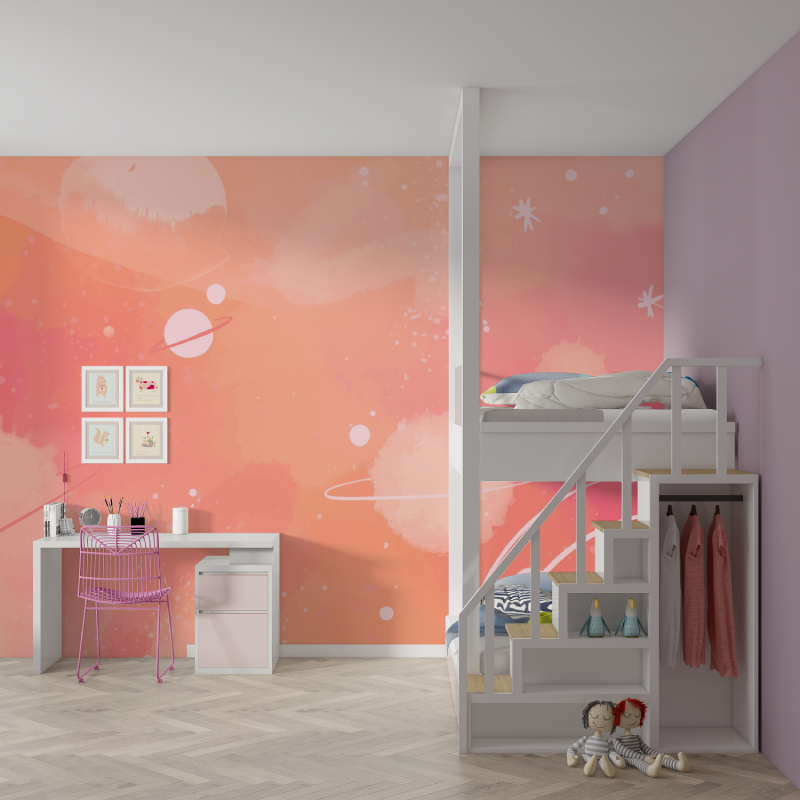 Teen Girls Space Planet Star Wallpaper | Murals Wallpaper