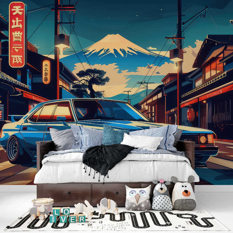 Anime Sports Car Wallpaper | Murals Wallpaper