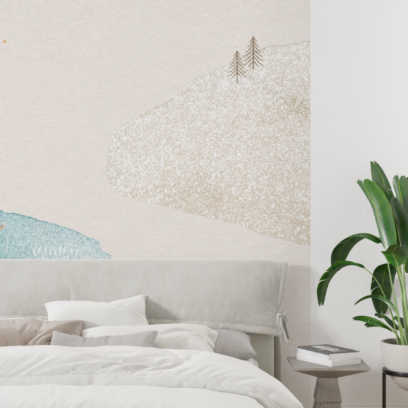 Watercolor Deer Wallpaper | Murals Wallpaper