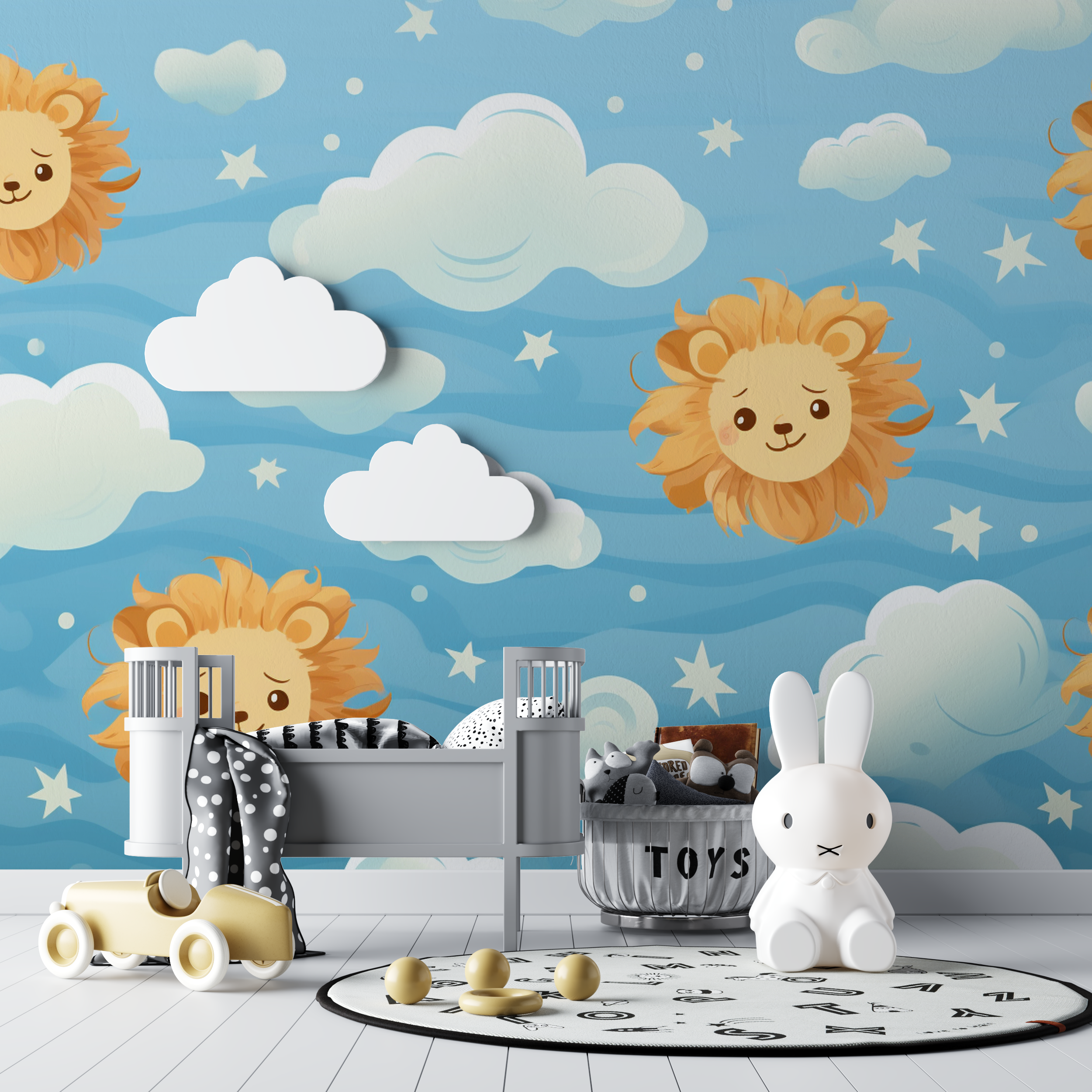 Lion Large Print Wallpaper | Murals Wallpaper