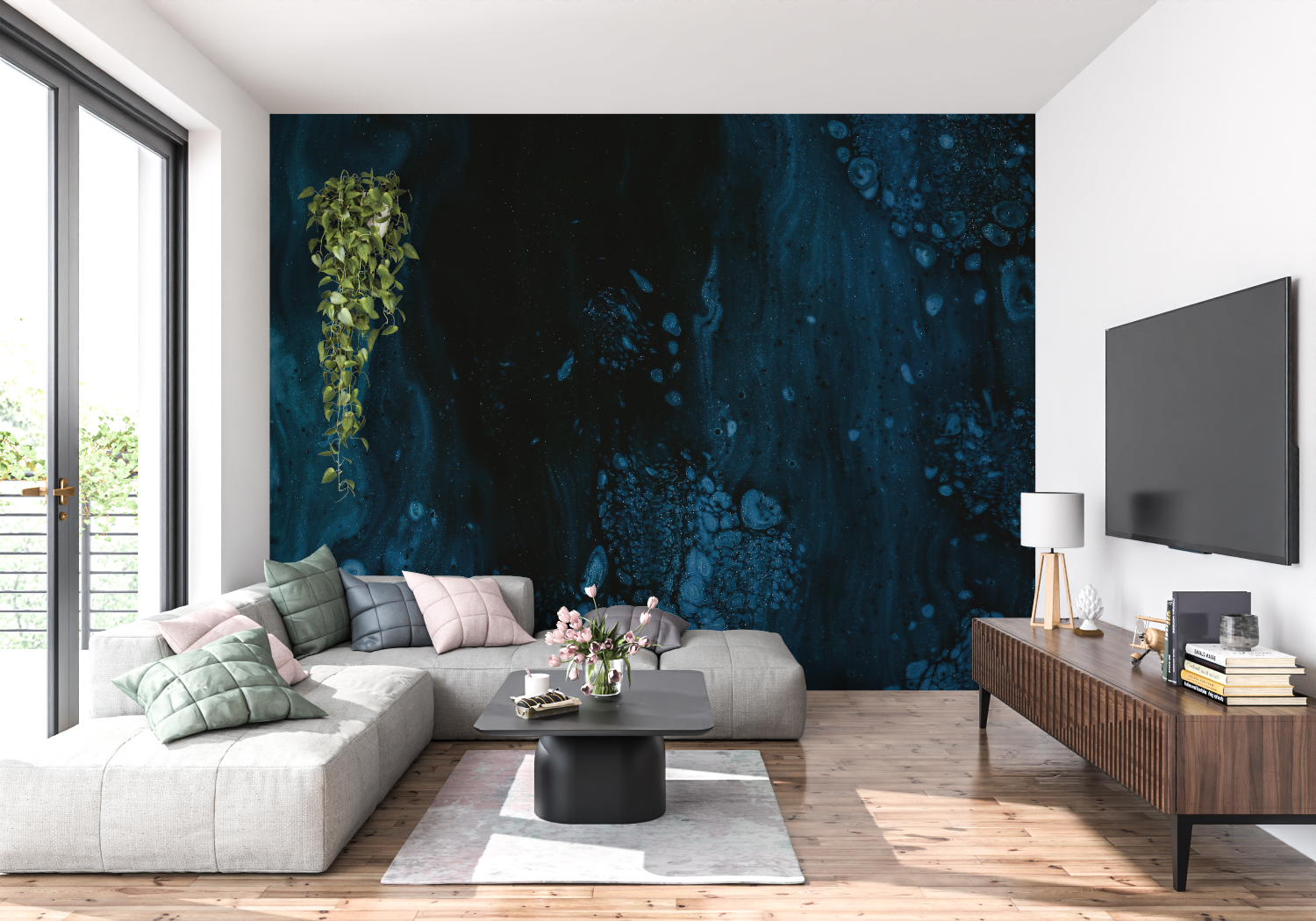 Midnight Blue Wallpaper | Murals Wallpaper