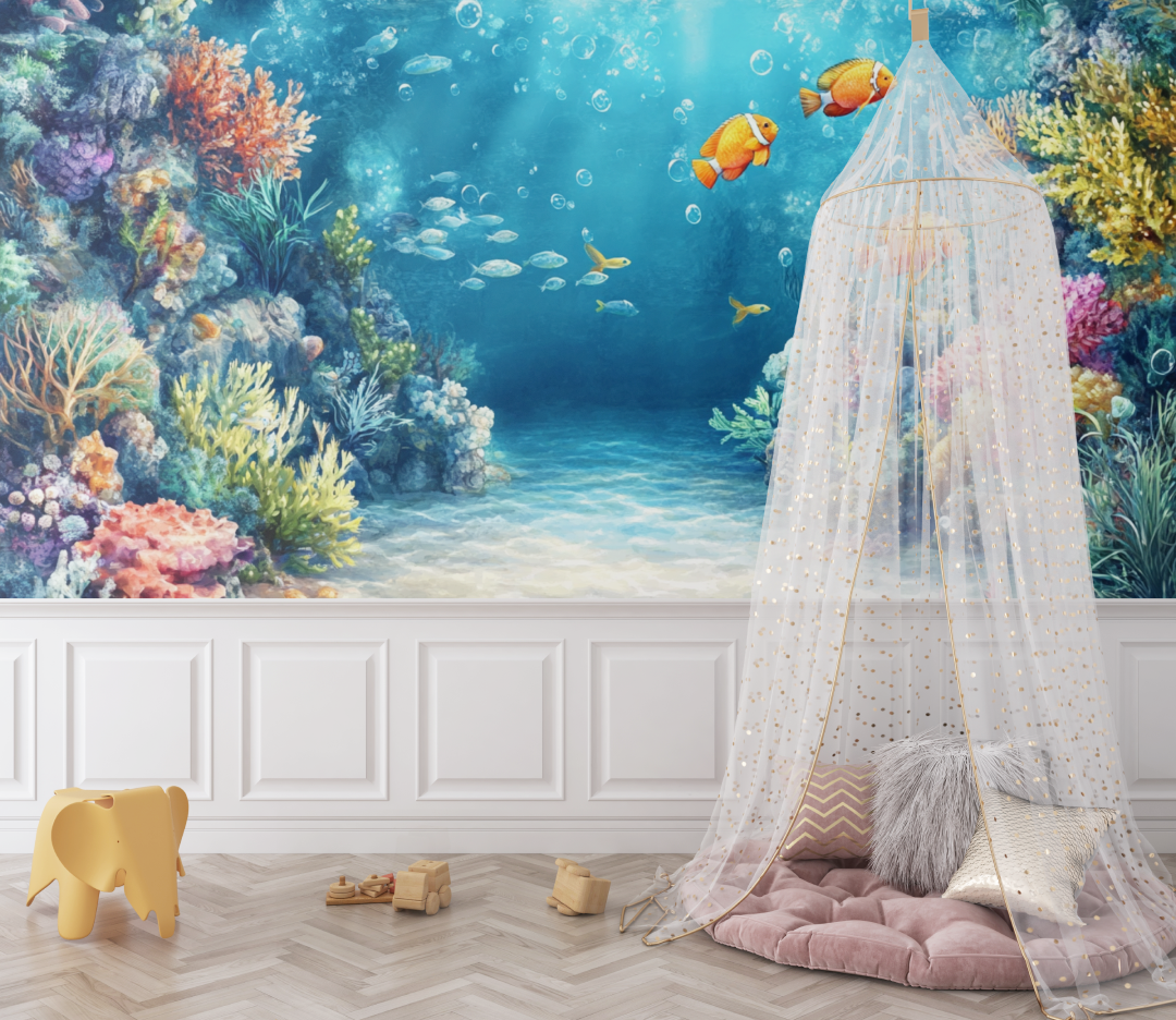 Watercolor Whale Wallpaper | Murals Wallpaper